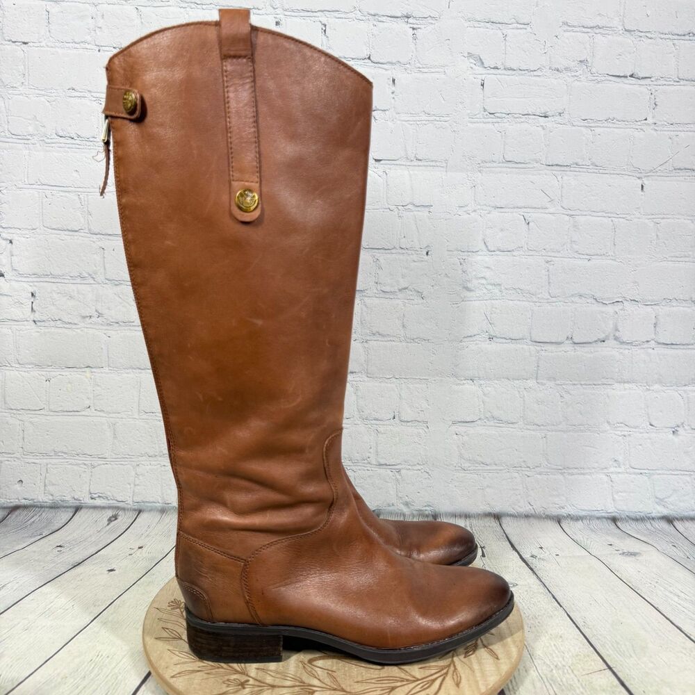 Sam Edelman Brown Leather Tall Riding Boots